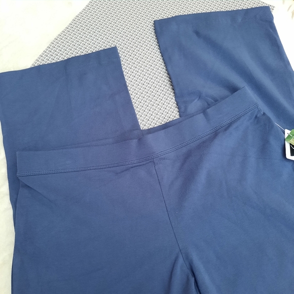 LL Bean Perfect Fit Bootcut Pant Long Tall Stretch NEW Travel Lounge Blue Med - Picture 11 of 11